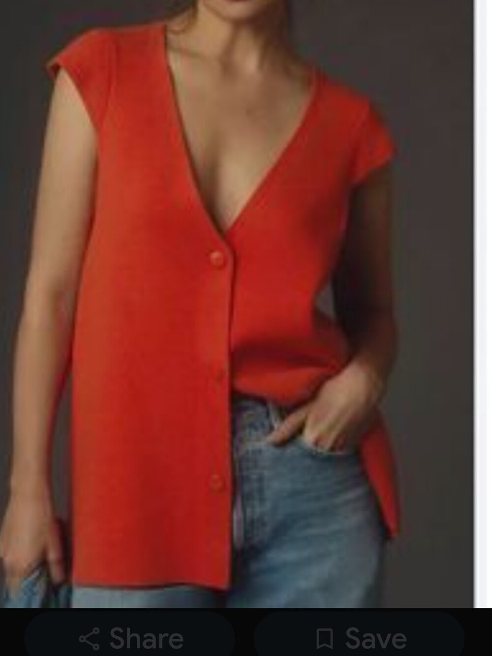 Anthropologie The Willa Oversized Sweater Vest Preppy Career Academia